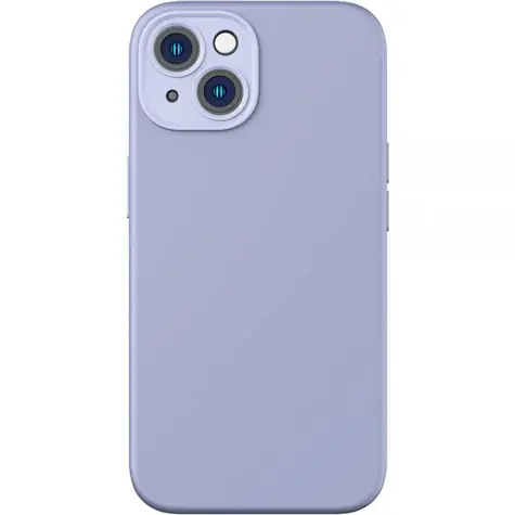 Baseus ARYT020205 Liquid Silica Gel kryt pro Apple iPhone 14 Plus fialová / + tvrzené sklo / + čisticí set