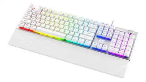KRUX Frost RGB bílá / Herní klávesnice / Drátová / US layout / RGB