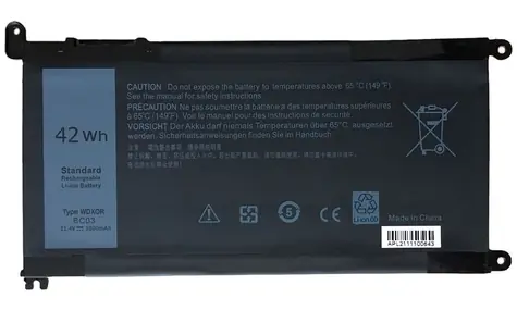 TRX Baterie pro notebooky Dell 3600 mAh / Inspiron 5368 / 5378 / 5379 / 5482 / 5565 / 5567 / 5568 / 5570 / 7560