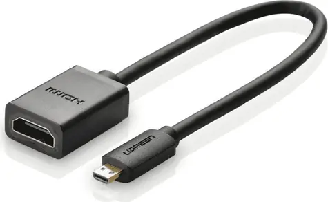 UGREEN 20134 Redukce Micro HDMI(M) - HDMI(F) 20cm černá