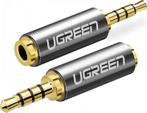 UGREEN 20501 Redukce 2.5 mm micro jack (M) - 3.5 mm mini jack (F) šedá
