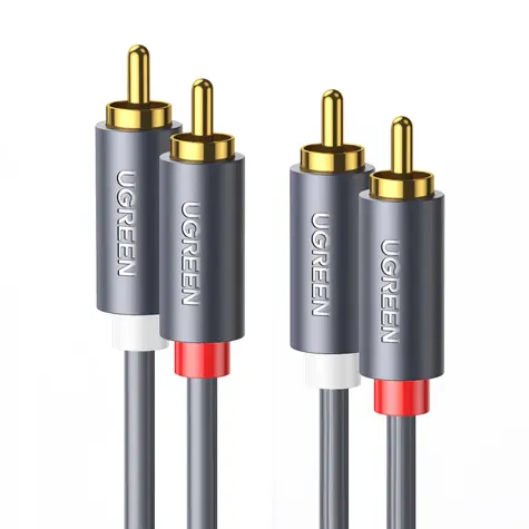 UGREEN Kabel 2RCA (Cinch M-M) 2m černá