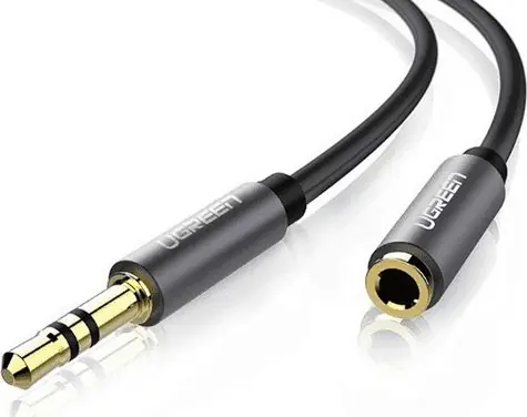 UGREEN AV118 Prodlužovací kabel 3.5 mm jack (M-F) 1.5 m černá