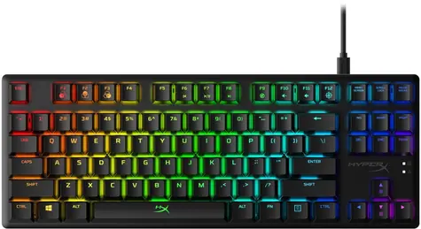 HyperX Alloy Origins Core černá / Herní klávesnice / mechanická / HyperX Blue / US / RGB / USB