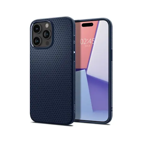 Spigen Liquid Air ochranný kryt pro Apple iPhone 15 Pro Max modrá