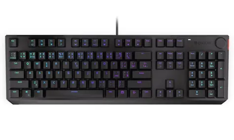 Endorfy Thock CZ Red černá / Herní klávesnice / Drátová / USB / CZ layout / 104 kláves / RGB