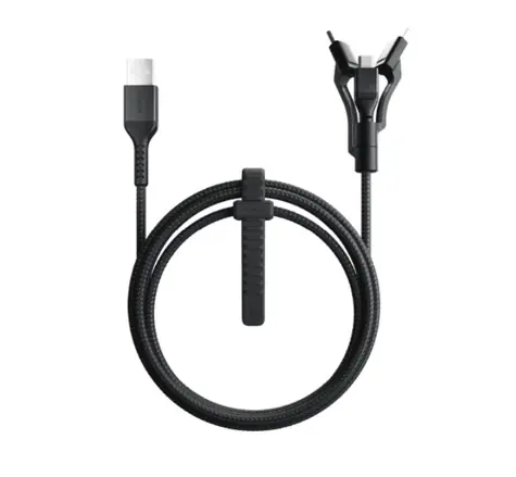 Nomad Kevlar USB-A Universal  kabel - 1.5 m černá