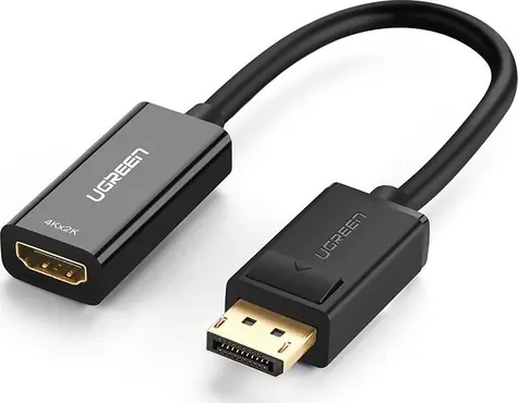 Ugreen MM137 Redukce DisplayPort (M) - HDMI (F) 0.25 m černá