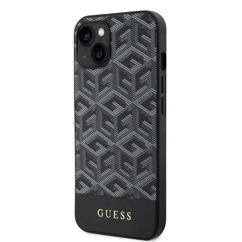 GUESS PU G Cube MagSafe Zadní Kryt pro Apple iPhone 14 černá