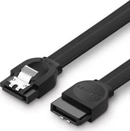 Ugreen US217 Kabel SATA 3.0 (M) - SATA 3.0 (M) 0.5 m černá