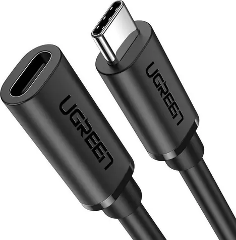 Ugreen Kabel USB-C 3.1 Gen.2 (M) - USB-C 3.1 Gen.2 (F) 1 m černá / 4K / 100W
