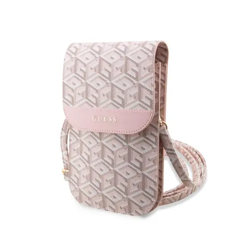 GUESS PU G Cube Phone Bag růžová