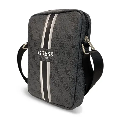 GUESS PU 4G Printed Stripes Tablet Bag 10