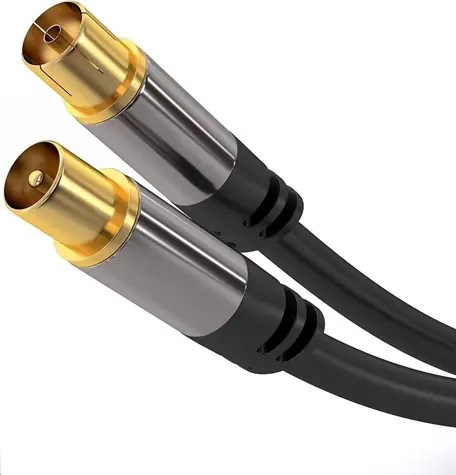 PremiumCord TV antenní HQ propojovací kabel M/F 75 Ohm 1.5m