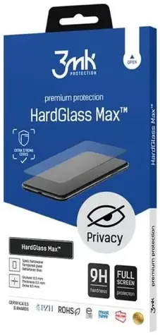 3mk HardGlass MAX Privacy Tvrzené sklo pro Samsung Galaxy A34 5G (SM-A346) černá