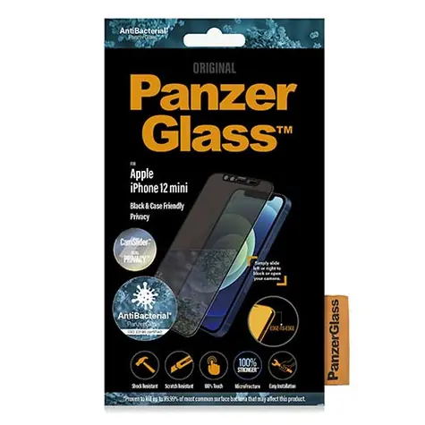 PanzerGlass Privacy Case Friendly CamSlider AB Tvrzené sklo pro Apple iPhone 12 mini černá