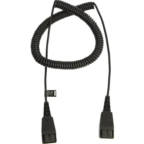 Jabra Kabel QD (M) - QD (M) 0.5 - 2 m černá / spirálový