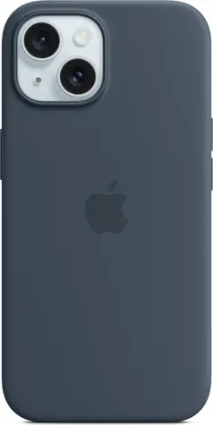 Apple Silikonový kryt s MagSafe pro iPhone 15 bouřkově modrá