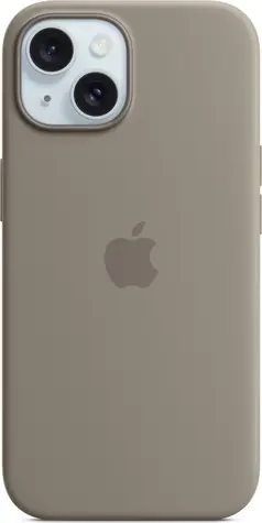 Apple Silikonový kryt s MagSafe pro iPhone 15 jílově šedá