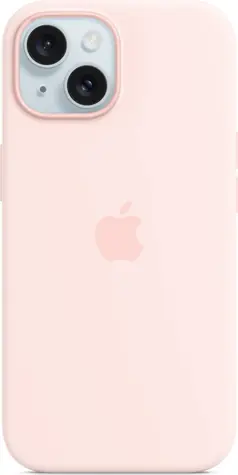 Apple Silikonový kryt s MagSafe pro iPhone 15 světle růžová