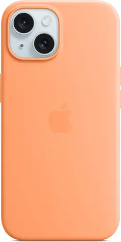 Apple Silikonový kryt s MagSafe pro iPhone 15 sorbetově oranžová / doprodej