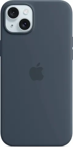 Apple Silikonový kryt s MagSafe pro iPhone 15 Plus bouřkově modrá / doprodej