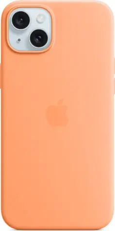 Apple Silikonový kryt s MagSafe pro iPhone 15 Plus sorbetově oranžová