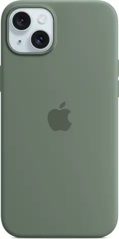 Apple Silikonový kryt s MagSafe pro iPhone 15 Plus cypřišově zelená