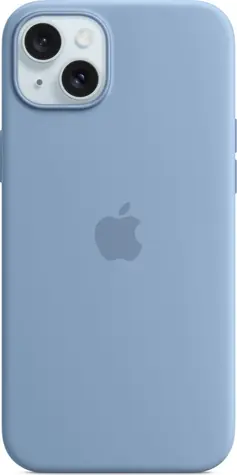 Apple Silikonový kryt s MagSafe pro iPhone 15 Plus ledově modrá