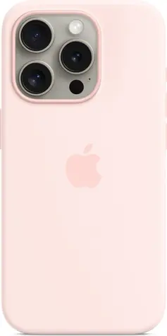 Apple Silikonový kryt s MagSafe pro iPhone 15 Pro světle růžová