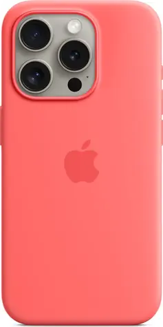 Apple Silikonový kryt s MagSafe pro iPhone 15 Pro světle melounová