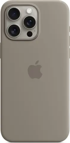 Apple Silikonový kryt s MagSafe pro iPhone 15 Pro Max jílově šedá