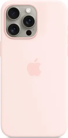 Apple Silikonový kryt s MagSafe pro iPhone 15 Pro Max světle růžová