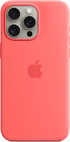 Apple Silikonový kryt s MagSafe pro iPhone 15 Pro Max světle melounová