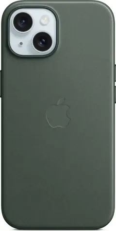 Apple Kryt z tkaniny FineWoven s MagSafe pro iPhone 15 listově zelená