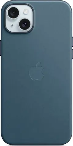 Apple Kryt z tkaniny FineWoven s MagSafe pro iPhone 15 Plus tichomořsky modrá