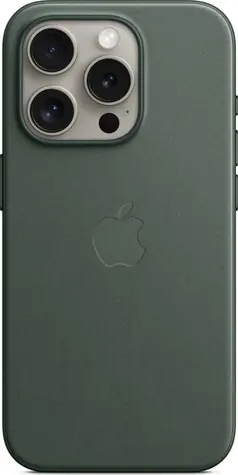 Apple Kryt z tkaniny FineWoven s MagSafe pro iPhone 15 Pro listově zelená