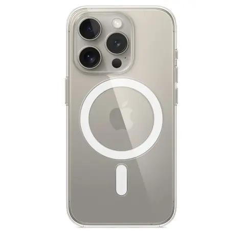 Apple Průhledný kryt s MagSafe pro iPhone 15 Pro transparentní