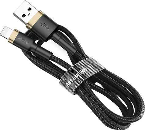 Baseus CALKLF-CV1 Kabel USB-A (M) - Lightning (M) 2 m černo-zlatá