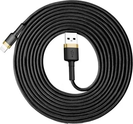 Baseus CALKLF-RV1 Kabel USB-A (M) - Lightning (M) 3 m černo-zlatá