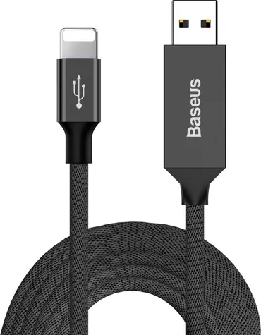 Baseus CALYW-01 Kabel USB-A (M) - Lightning (M) 1.2 m černá
