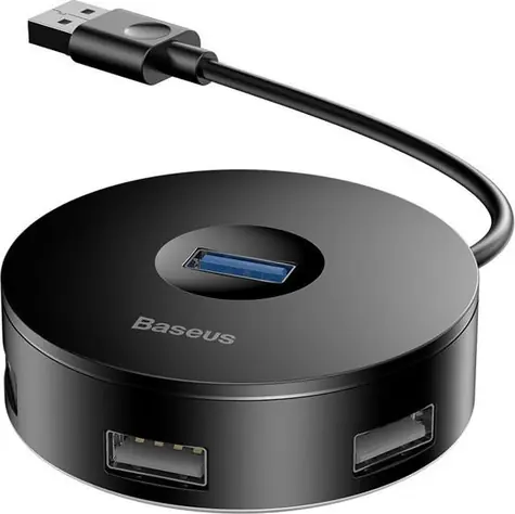 Baseus CAHUB-F01 černá / USB rozbočovač / 3x USB 2.0 / 1x USB 3.0 