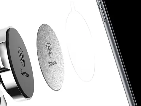 Baseus ACDR-A0S Plechy pro magnetický držák černo-šedá / 2 ks 