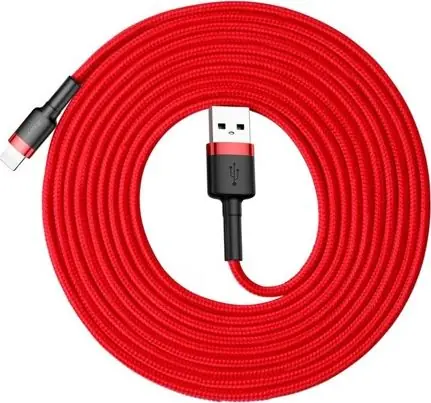 Baseus CALKLF-R09 Kabel USB-A (M) - Lightning (M) 3 m červená