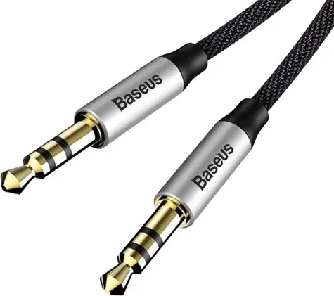 Baseus CAM30-CS1 Kabel Jack 3.5 mm (M) - Jack 3.5 mm (M) 1.5 m černo-šedá