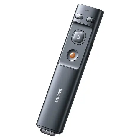 Baseus ACFYB-B0G Orange Dot Multifunkční dálkové ovládání pro prezentace s laserovým ukazovátkem šedá