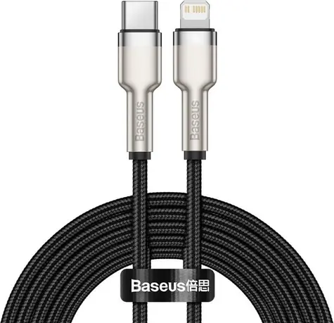 Baseus CATLJK-B01 Kabel USB-C (M) - Lightning (M) 2 m černá / 20W