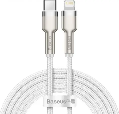 Baseus CATLJK-B02 Kabel USB-C (M) - Lightning (M) 2 m bílá / 20W