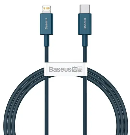 Baseus CATLYS-A03 Kabel USB-C (M) - Lightning (M) 1 m modrá / 20W