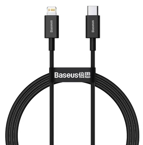 Baseus CATLYS-A01 Kabel USB-C (M) - Lightning (M) 1 m černá / 20W